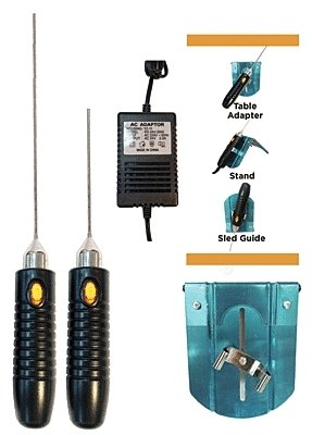 Crafter`s Hot Knife w/Pro Power Supply & Sled Guide -- Foam Cutter 6` and 9` Combination Kit, All Scales, Holocuren LLC 69