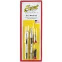 Basic Knife Set -- 1 & 2 Knives w/10 Assorted Blades, All Scales, Excel Hobby Blades Corp. 19062