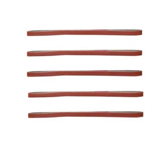 Replacement belts for sanding sticks -- 120 Grit Sanding Belts (red) pkg(5), Ca, All Scales, Excel Hobby Blades Corp. 55680