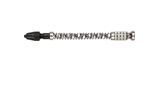 Spiral Hand Drill w/Spring -- Holds Nos. 70 to 80, All Scales, Zona Tools 37160