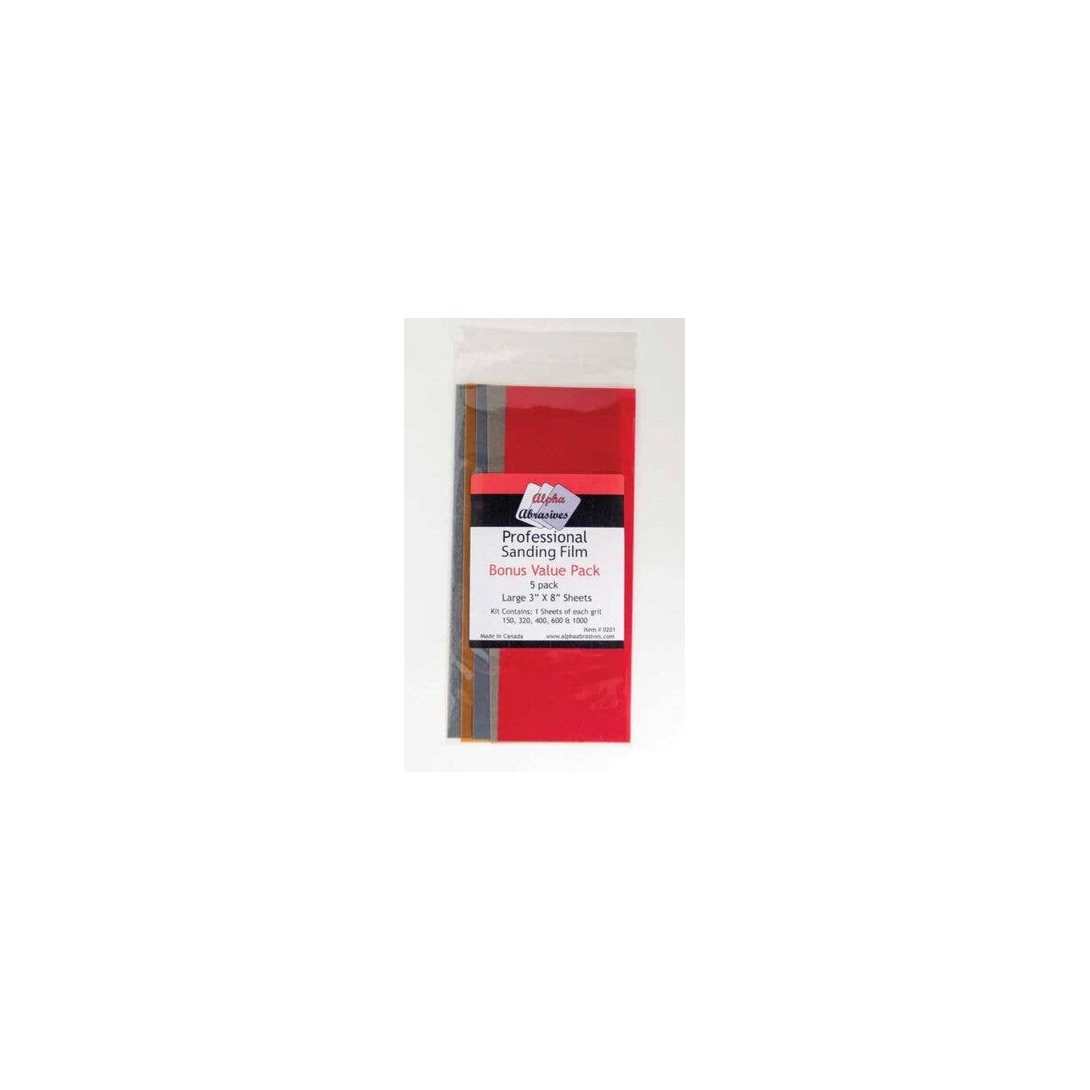 Professional Sanding Film 3 x 8′ 7.6 x 20.3cm Sheets -- Includes: 1 Each 150, 32, All Scales, Profile Accessories Inc. 201