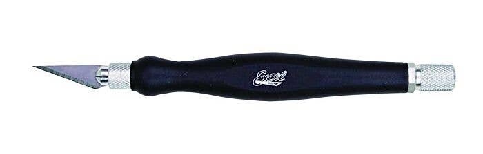 K26 Fit Grip Knife -- With 11 Blade and Safety Cap (black), All Scales, Excel Hobby Blades Corp. 16026