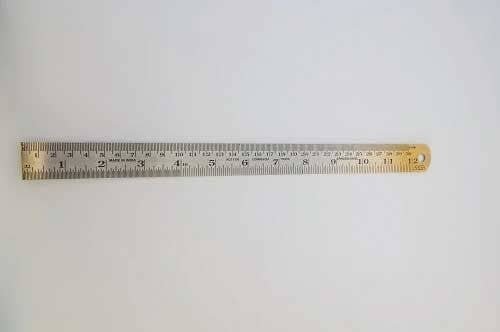 12` Steel Ruler -- Imperial & Metric 1` 25mm Wide, All Scales, Evergreen Scale Models 78100