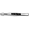 Tweezers -- Flat Blade-Stamp - 4-1/2′ 11.4cm Length, All Scales, Zona Tools 37543