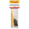 Cone-Tip Sander -- 150 Grit Abrasive Pieces (10) & Handle, All Scales, Profile Accessories Inc. CS150