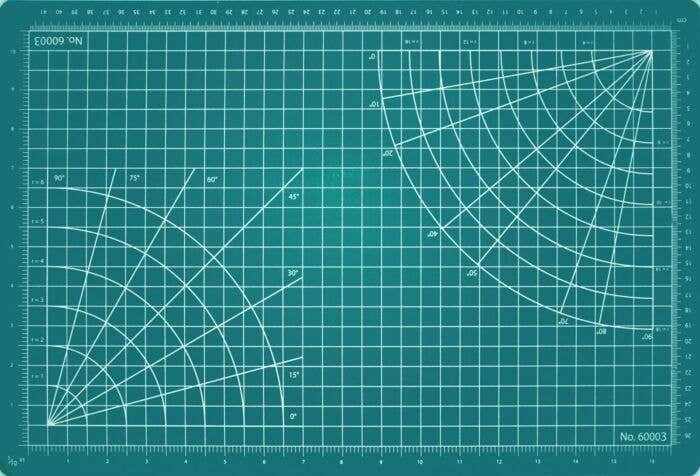 Self-Healing Cutting Mat - Green -- 12 x 18′, All Scales, Excel Hobby Blades Corp. 60003