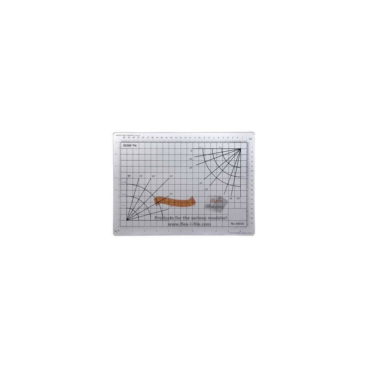 Cutting Mat - Marked in Inches and Centimeters -- 12 x 8.5′ 30.5 x 21.6cm, All Scales, Profile Accessories Inc. 60030