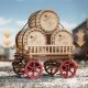 Steam Engine (Tractor) with Trailer - Kit -- Motorized Mechanical 3D Puzzle, All Scales, Robotime LKA01