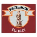 Embossed Die-Cut Metal Sign -- Boston & Maine, All Scales, Microscale Industries Inc 10025