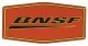 Embossed Die-Cut Metal Sign -- Burlington Northern & Santa Fe (Swoosh Logo), All Scales, Microscale Industries Inc 10040