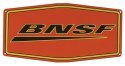 Embossed Die-Cut Metal Sign -- Burlington Northern & Santa Fe (Swoosh Logo), All Scales, Microscale Industries Inc 10040