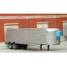 1940-1951 Fruehauf 34′ Stainless West Coast Double-Axle Reefer Trailer -- Unpainted Resin Kit, HO, SYLVAN SCALE MODELS T032