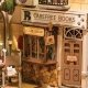 Sunshine Town Book Nook Shelf Insert - Kit -- Lighted 3D Puzzle, All Scales, Robotime TGB02