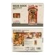Rolife Christmas Street DIY Book Nook TGC06 -- 3-D Laser-Cut Wood Puzzle, All Scales, Robotime TGC06