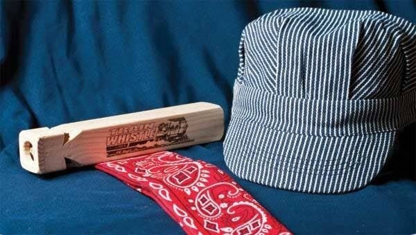Li′l Engineer Kit - Train Whistle, Engineer Cap, Bandana -- Blue, All Scales, Brooklyn Peddler 6