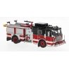 2012 Seagrave Marauder II Fire Truck - Assembed -- Red, Black, White, HO, Brekina Automodelle 870686