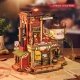 ROKR Christmas Dream Gift Factory Wooden Music Box EAB01 -- 3-D Laser-Cut Wood Puzzle, All Scales, Robotime EAB01