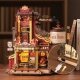 ROKR Christmas Dream Gift Factory Wooden Music Box EAB01 -- 3-D Laser-Cut Wood Puzzle, All Scales, Robotime EAB01