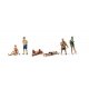 Scenic Accents(R) Figurines -- Beach Goers pkg(4), N, Woodland Scenics 2219