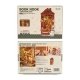 Rolife Christmas Indoor Scene DIY Book Nook TGC07 -- 3-D Laser-Cut Wood Puzzle, All Scales, Robotime TGC07