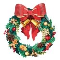 Rolife Christmas Wreath 3D Wooden Puzzle TGL04 -- 3-D Laser-Cut Wood Puzzle, All Scales, Robotime TGL04