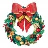 Rolife Christmas Wreath 3D Wooden Puzzle TGL04 -- 3-D Laser-Cut Wood Puzzle, All Scales, Robotime TGL04