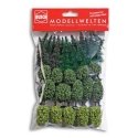 Mixed Forest Trees -- 15 Deciduous & 18 Coniferous 1-9/16 - 2-3/8′ 4 - 6cm Tall, ALL, Busch Gmbh & Co Kg 6588