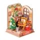 Rolife Christmas Fireplace DS041 -- 3-D Laser-Cut Wood Puzzle, All Scales, Robotime DS041