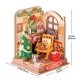 Rolife Christmas Fireplace DS041 -- 3-D Laser-Cut Wood Puzzle, All Scales, Robotime DS041