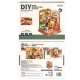 Rolife Christmas Fireplace DS041 -- 3-D Laser-Cut Wood Puzzle, All Scales, Robotime DS041