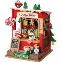 Rolife Cocoa Shop DS042 -- 3-D Laser-Cut Wood Puzzle, All Scales, Robotime DS042