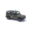 1990 Mercedes-Benz G-90 SUV - Assembled -- German Army Red Cross (green, red, white, German Lettering), HO, Busch Gmbh & Co Kg 5