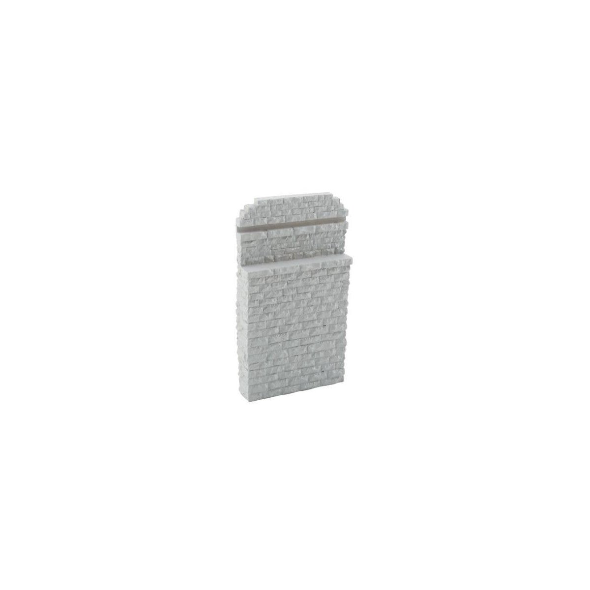 Single-Track Railroad Bridge Stone Abutment - Resin Casting -- Approximate Dimensions: 3-1/4, HO, Walthers Cornerstone 4583