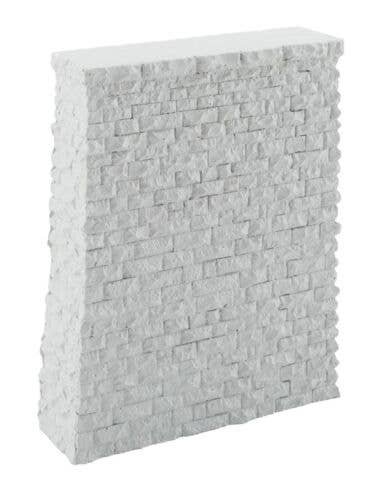 Single-Track Railroad Bridge Stone Pier - Resin Casting -- Approximate dimensions: 4-3/16 x , HO, Walthers Cornerstone 4581