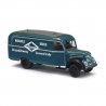 1953 Robur Garant K 30 Cargo Van - Assembled -- Norwegian Bauer Braunschweig (dark blue, black, white, German Lettering), HO, Bu