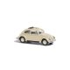 1952 Volkswagen Beetle with Split Rear Window & Sunroof - Assembled -- Beige, HO, Busch Gmbh & Co Kg 52945