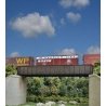 70` Single-Track Railroad Through Girder Bridge -- Kit - 9-3/4 x 2-3/8 x 1-5/16` 24.7 x 6 x, HO, Walthers Cornerstone 4502