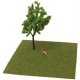 Static Grass Flocking -- Green Blend 3/32′ 2.5mm Fibers, 3-1/2oz 100g, All Scales, Walthers SceneMaster 1206