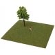 Static Grass Flocking -- Green Blend 3/32′ 2.5mm Fibers, 3-1/2oz 100g, All Scales, Walthers SceneMaster 1206