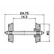 Wheel set -- Radsatz -- RP-25 - HO - Roco 40264