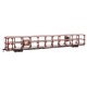 89′ Flatcar w/Tri-Level Open Auto Rack - Ready to Run -- Pennsylvania Railroad Rack Trailer-Trai, HO, WalthersMainline 8214