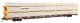 89′ Flatcar w/Tri-Level Shielded Auto Rack - Ready to Run -- Southern 962132, HO, WalthersMainline 8324