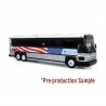 MCI D4000 Coach - Assembled -- MTA New York City (9/11 Memorial Scheme, US Flag Graphics), HO, Iconic Replicas 870567