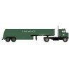 1950 Kenworth Bullnose Semi Tractor with Tank Trailer - Assembled -- US Army Air Force, HO, Brekina Automodelle 85957