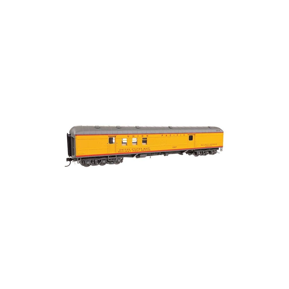 70′ Heavyweight RPO-Baggage Car w/Arched Roof - Ready to Run -- Union Pacific(R) 2267, HO, WalthersProto 17421