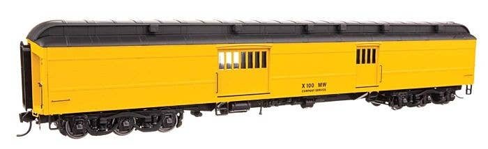 70′ Heavyweight Baggage Car w/Clerestory Roof - Ready to Run -- Maintenance of Way X100, HO, WalthersProto 17508