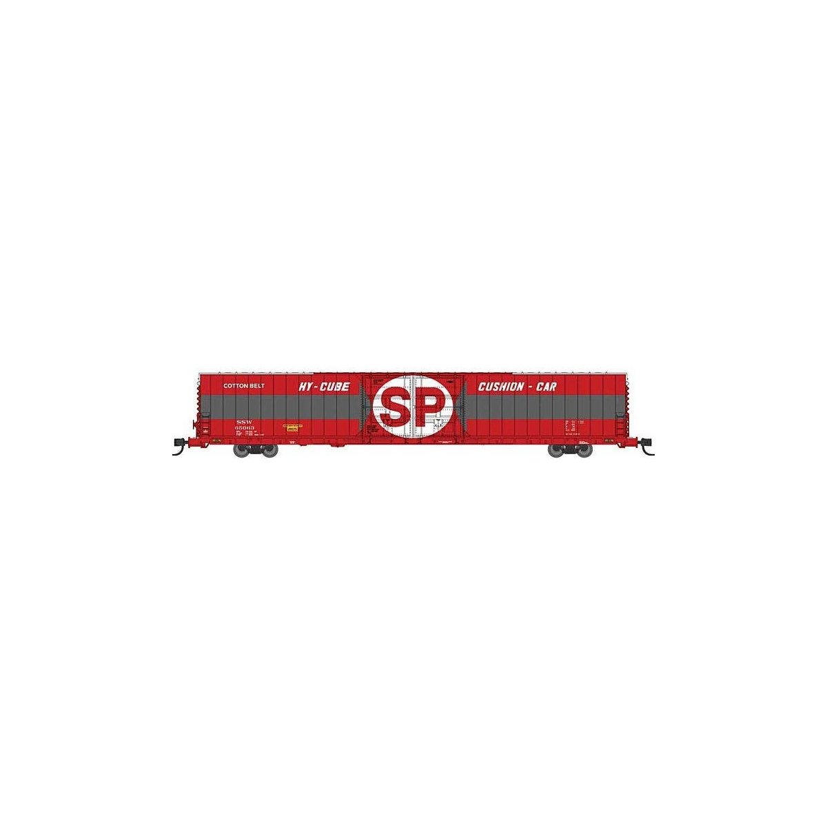 Pullman-Standard 86′ Auto Parts Double-Door Boxcar - Ready to Run -- Cotton Belt SSW 65045 (As-Deli, N, Bluford Shops 86755