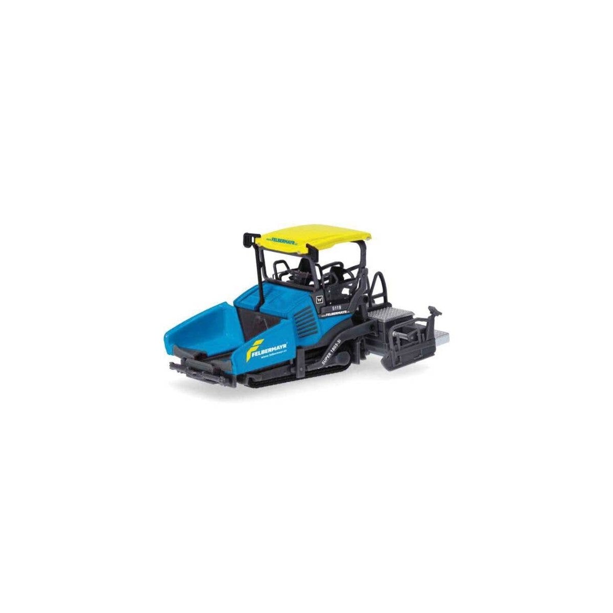 Vogele 1803-3i Paver - Assembled -- Felbermayr (blue, yellow), HO, Herpa Models 317894
