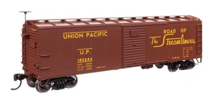 40′ Steel Boxcar with Murphy Ends - Ready to Run -- Union Pacific(TM) 180684, HO, WalthersMainline 41073