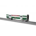 13′ Streamlined Baggage - 3-Rail - Ready to Run -- Christmas Noel (silver, green, red), O, Lionel 2427910